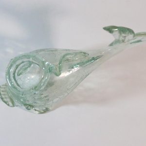 Fisk konstglas. Thure Berglund Stockholms Glasbruk, Skansen, "Skansenglas"