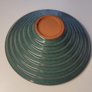 Skål i glaserad lergods, osignerad, 25cm