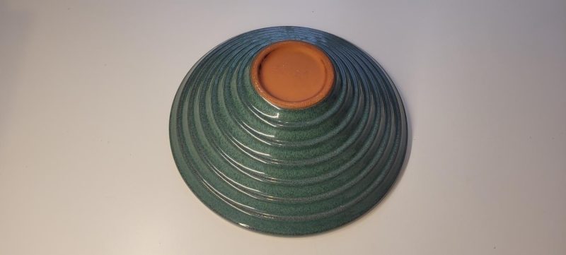 Skål i glaserad lergods, osignerad, 25cm