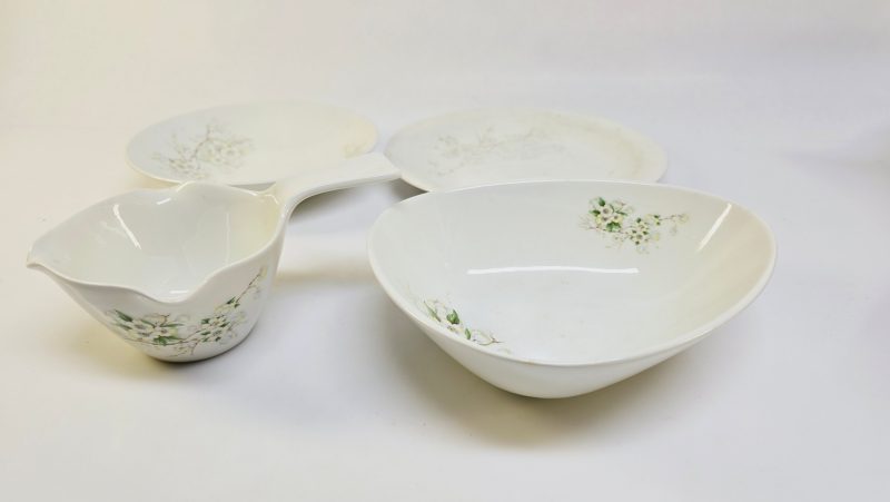 Rörstrand – Elegant blomstermotiv i fyra delar