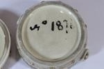 Japansk satsuma burk med lock, 1872