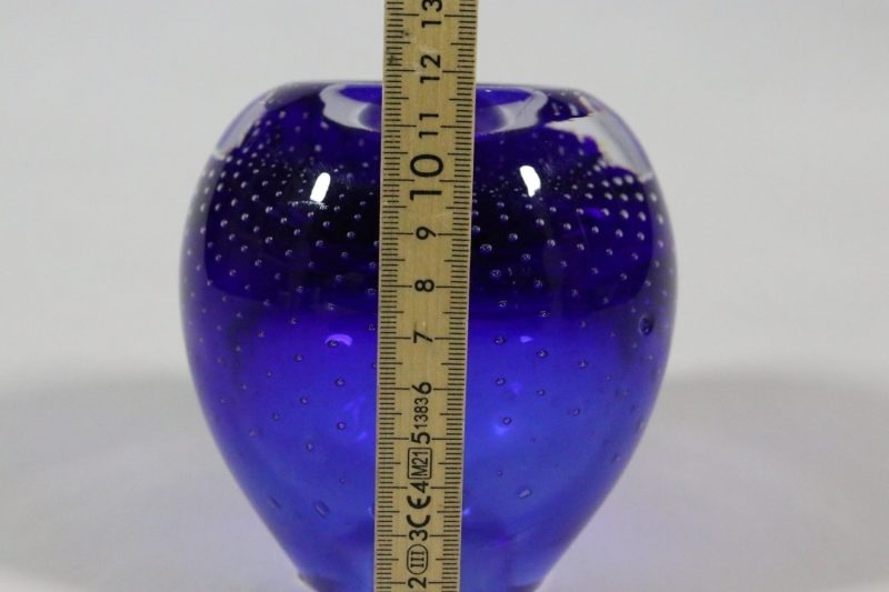 RENATE STOCK. Ljuslykta, glas, Sea Glasbruk