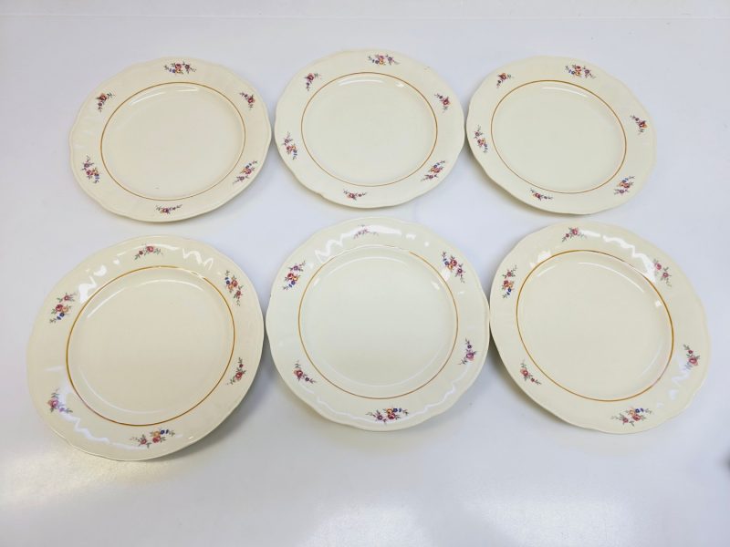 Elegant set med 6 assietter från Rörstrand, ca 20,5 cm