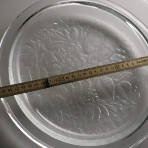 Uppläggningsfat, glas, "Garden" Kosta Boda - Ann Wärff - 30cm