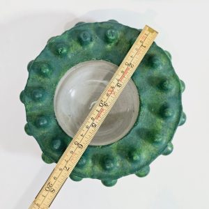 Unik Vintage Skål från BodaNova – Skandinavisk Designklassiker i Grön Betong