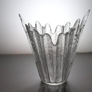 Unik Glasskål i Korgdesign – Observera Kalkbeläggning!