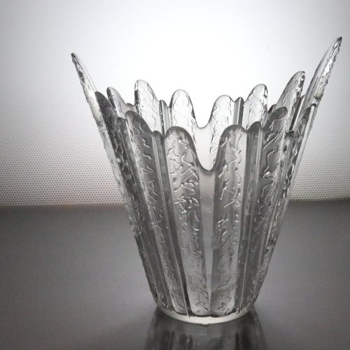 Vacker glasskål, H15cm