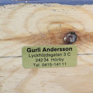 Kandelabrar, bemålat trä, för 2 ljus vardera, par i folkdräkt, GURLI ANDERSSON
