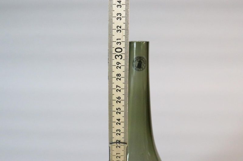 IKEA SALONG Handblåst grön glasvas