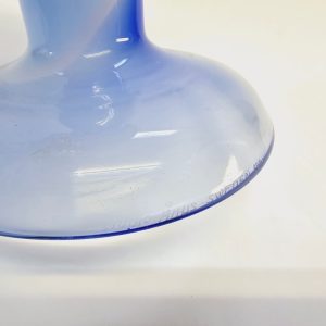 Studio Åhus Signerad Glasljusstake/Lampfot - Blå, Unik Design från 1981