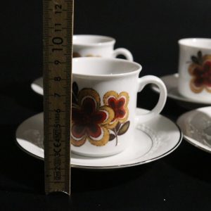 Set med 4 kaffekoppar och fat – Winterling Bavaria Roslau