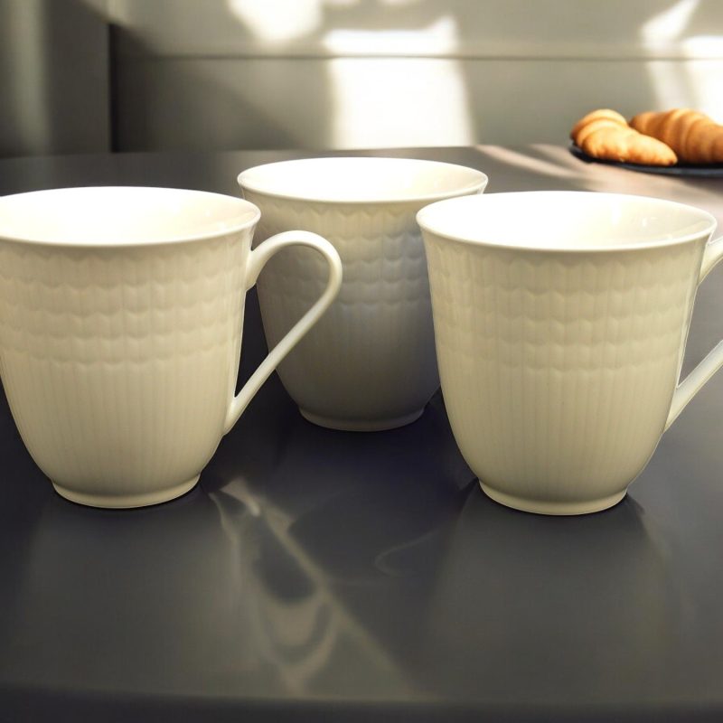 Set med 3 Rörstrand-muggar – elegant nordisk design