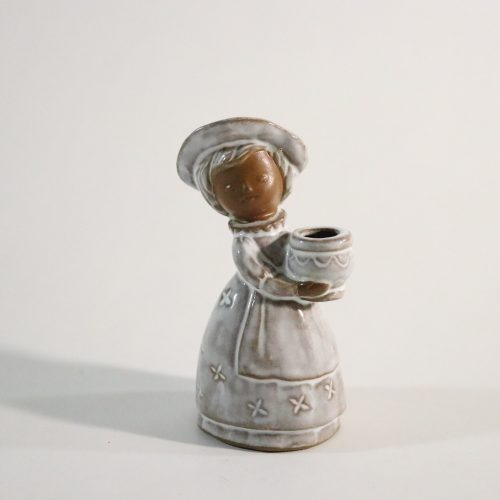 Keramikfigur – Flicka med Kruka, 10 cm