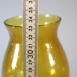 Vacker stor ljusstake i metall & glas, Hong Kong Star Brand