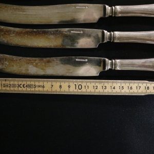 Antika Knivar i Alpacca - Set med 12 st, 23 cm