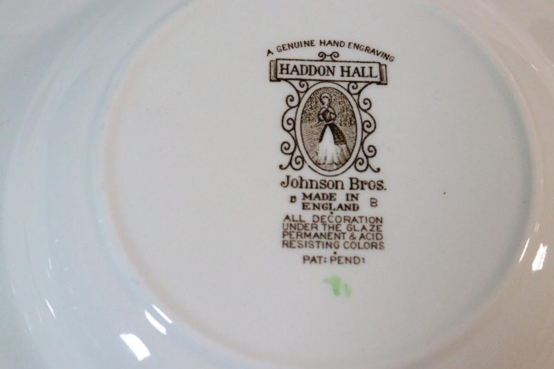 6st djupa tallrikar, Johnson Bros, Haddon Hall