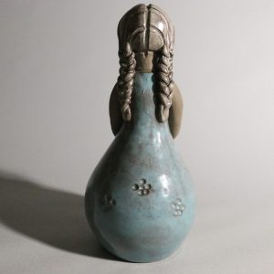 Unik Handgjord Keramikskulptur – Elbogen, 23 cm