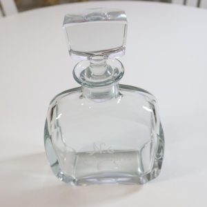 Strömberg, Gerda för Strömbergshyttan, karaff med propp, glas, "Hederspris"