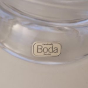Sejdlar, 4 st, glas, Boda, i klarglas. Höjd 13 cm.