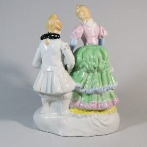 Figurin, Franskt par i barockstil - 27cm