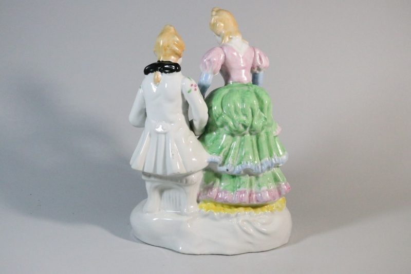 Figurin, Franskt par i barockstil - 27cm