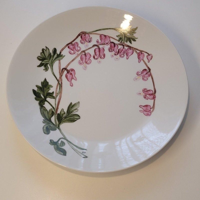 Stor handmålad fat Rosenthal, 32cm, Ruth persson