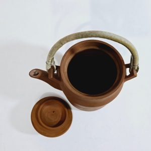 TEKANNA, lergods, terrakotta, orientalisk