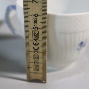BLÅ BLOMSTER KAFFEKOPP ROYAL COPENHAGE - KUNGLIG DANSK TRE DELAR