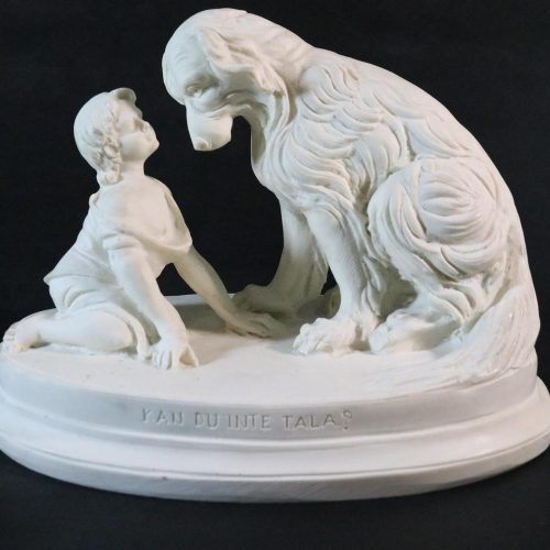 SKULPTUR, "Kan du inte tala?, troligen stenmassa
