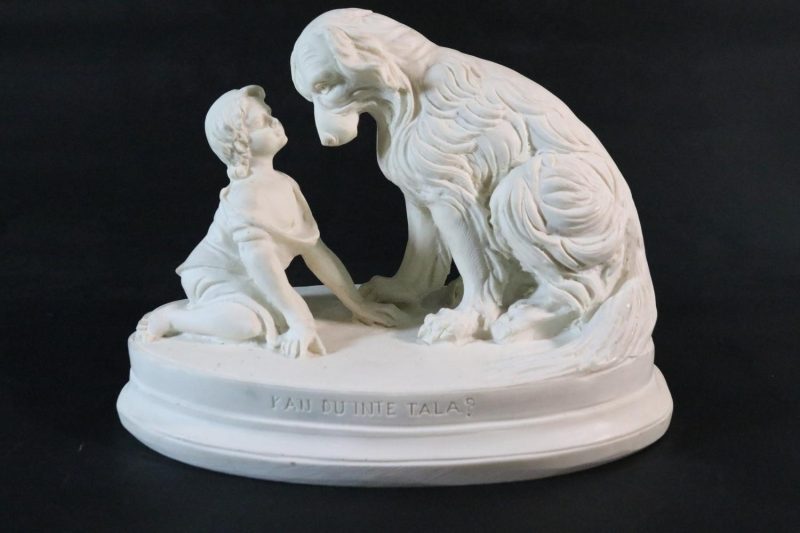 SKULPTUR, "Kan du inte tala?, troligen stenmassa