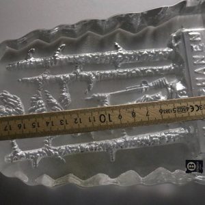 Glasskulptur “Snapphanen” av Thore Brogårdh - Bergdala glasbruk