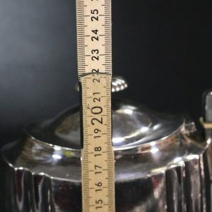 Art Deco KAFFESERVIS, 3 delar, nysilver, KGM GAB Uppsala