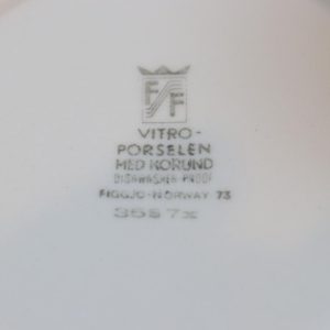 KAFFESERVIS, 10 delar, porslin, Vitro Porselen med Korund, Figgjo Norge