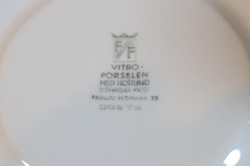 KAFFESERVIS, 10 delar, porslin, Vitro Porselen med Korund, Figgjo Norge