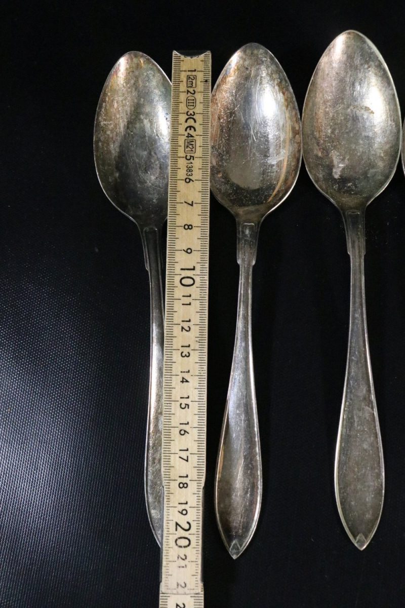 Antikt Set med Nysilverskedar – Gense Alp, Design H. Carlsson