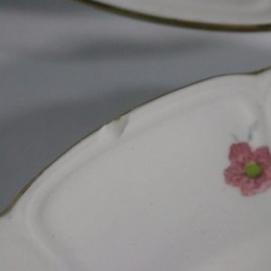 6st Unika Gustavsberg Porslins Tallrikar med Blomsterdesign