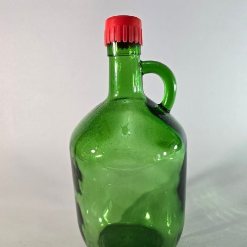 Stor flaska i grönt glas, troligen Frankrike