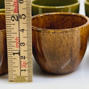 Rustik charm: Set med 6 små keramikkoppar