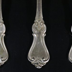 Antikt Set med Nysilverskedar – GAB Gense Olga, 22 cm