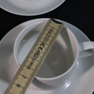 4st Kaffekoppar med fat, Rörstrand Sweden
