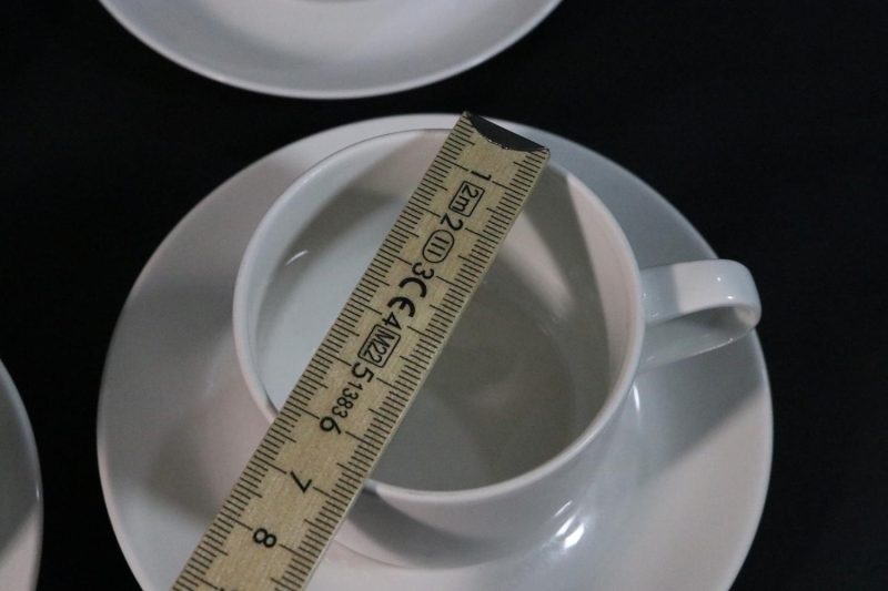 4st Kaffekoppar med fat, Rörstrand Sweden