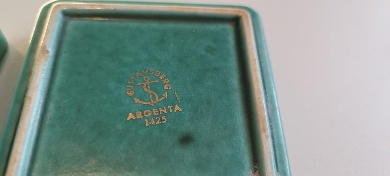 2 delar Argenta Rörstrand lagade