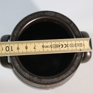 Mörkbrun krus, stengods, Höganäs 1/2L