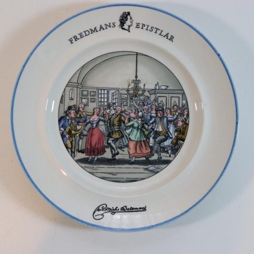GUSTAVSBERG BELLMAN ASSIETT FREDMANS EPISTLAR NR 62 FYRKLÖVER PORSLIN
