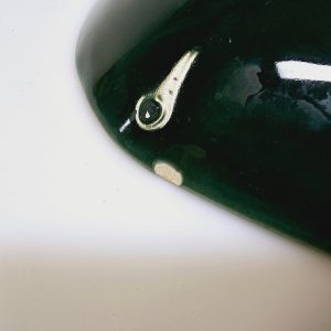 Vintage JIE Gantofta Grönt Serveringsfat – Skandinavisk Retrodesign