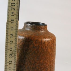 50t Haldensleben VEB keramik orange retro lava vas H23cm Germany Tyskland 3045B