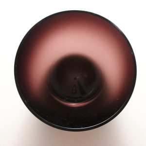 Skål, glas, burgundy - 15cm