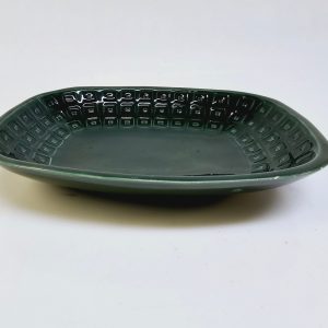 Vintage JIE Gantofta Grönt Serveringsfat – Skandinavisk Retrodesign