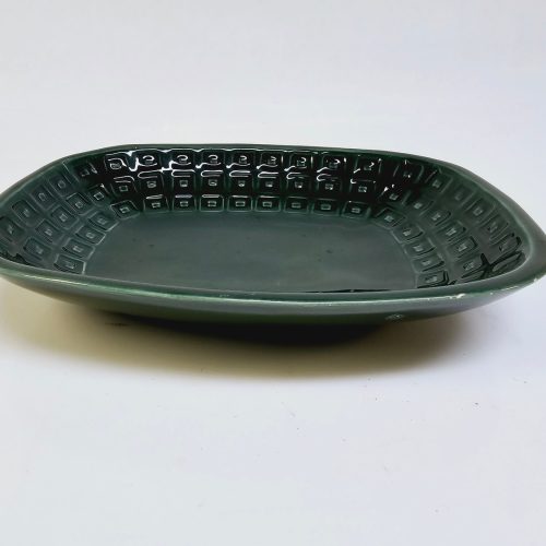 Vintage JIE Gantofta Grönt Serveringsfat – Skandinavisk Retrodesign