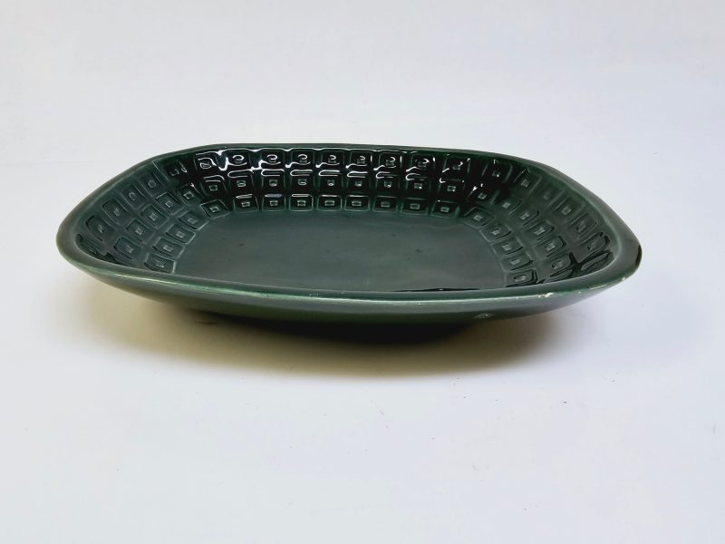 Vintage JIE Gantofta Grönt Serveringsfat – Skandinavisk Retrodesign